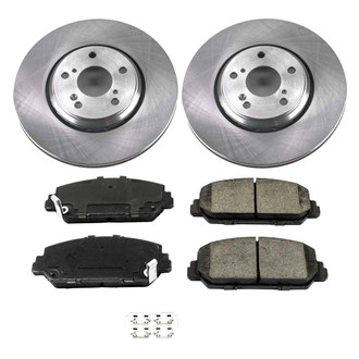 Callahan Brake Parts® - Plain Front Brake Kit
