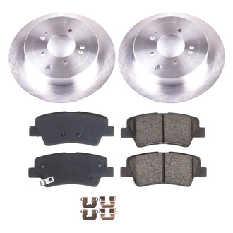 Callahan Brake Parts® - Plain Rear Brake Kit