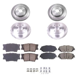 Callahan Brake Parts® - Plain Front and Rear Brake Kit