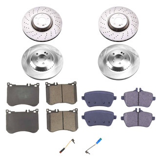 Callahan Brake Parts® - Plain Front and Rear Brake Kit