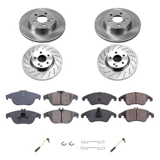 Callahan Brake Parts® - Plain Front and Rear Brake Kit