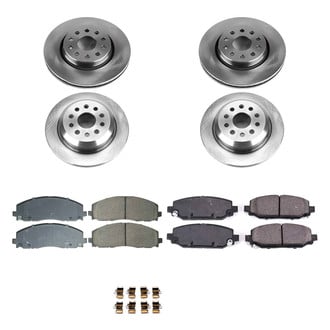 Callahan Brake Parts® - Plain Front and Rear Brake Kit