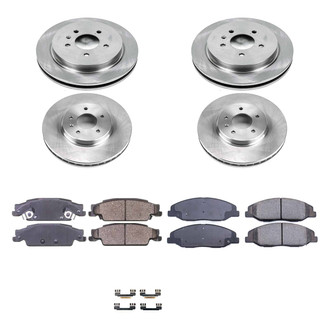 Callahan Brake Parts® - Plain Front and Rear Brake Kit