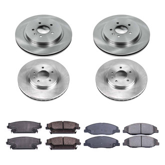 Callahan Brake Parts® - Plain Front and Rear Brake Kit