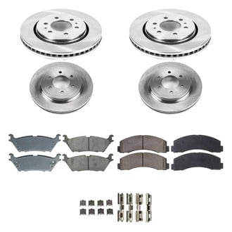 Callahan Brake Parts® - Plain Front and Rear Brake Kit