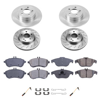 Callahan Brake Parts® - Plain Front and Rear Brake Kit