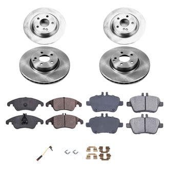 Callahan Brake Parts® - Plain Front and Rear Brake Kit