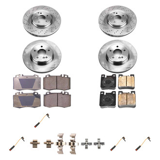 Callahan Brake Parts® - Plain Front and Rear Brake Kit