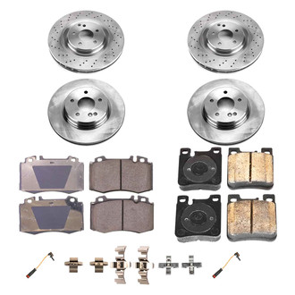 Callahan Brake Parts® - Plain Front and Rear Brake Kit