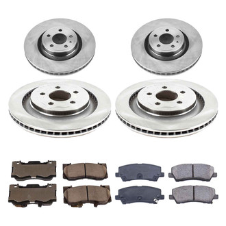 Callahan Brake Parts® - Plain Front and Rear Brake Kit
