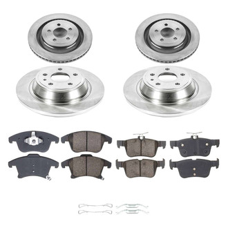 Callahan Brake Parts® - Plain Front and Rear Brake Kit