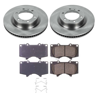 Callahan Brake Parts® - Plain Front Brake Kit