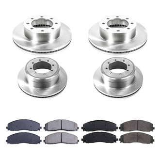 Callahan Brake Parts® - Plain Front and Rear Brake Kit
