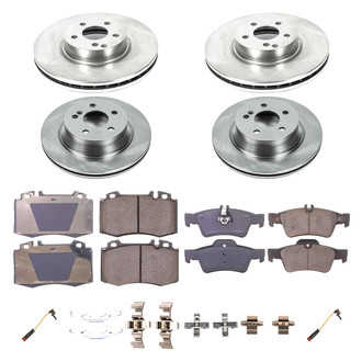 Callahan Brake Parts® - Plain Front and Rear Brake Kit