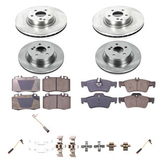 Callahan Brake Parts® - Plain Front and Rear Brake Kit