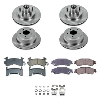 Callahan Brake Parts® - Plain Front and Rear Brake Kit