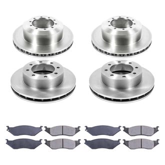 Callahan Brake Parts® - Plain Front and Rear Brake Kit