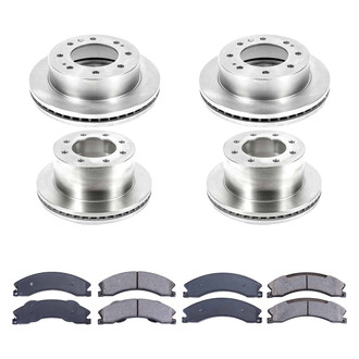 Callahan Brake Parts® - Plain Front and Rear Brake Kit