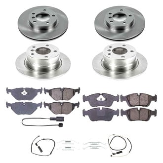 Callahan Brake Parts® - Plain Front and Rear Brake Kit
