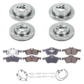 Callahan Brake Parts® - Plain Front and Rear Brake Kit