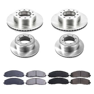 Callahan Brake Parts® - Plain Front and Rear Brake Kit