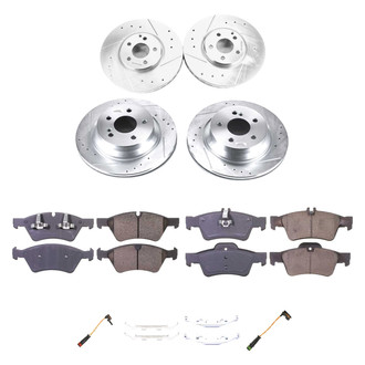 Callahan Brake Parts® - Drilled and Slotted Front and Rear Brake Kit