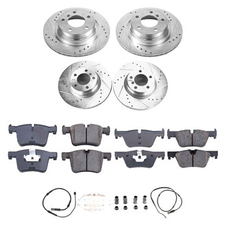 Callahan Brake Parts® - Drilled and Slotted Front and Rear Brake Kit