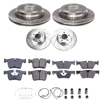 Callahan Brake Parts® - Drilled and Slotted Front and Rear Brake Kit
