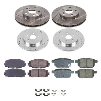 Callahan Brake Parts® - Drilled & Slotted Brake Kit