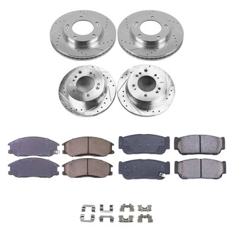 Callahan Brake Parts® - Drilled and Slotted Brake Kit