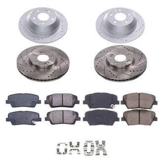 Callahan Brake Parts® - Drilled & Slotted Brake Kit
