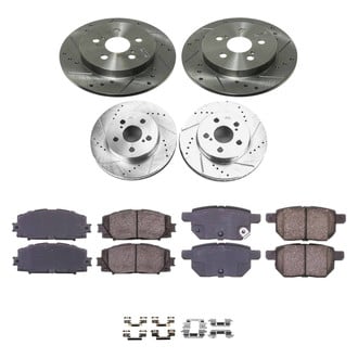 Callahan Brake Parts® - Drilled and Slotted Front and Rear Brake Kit