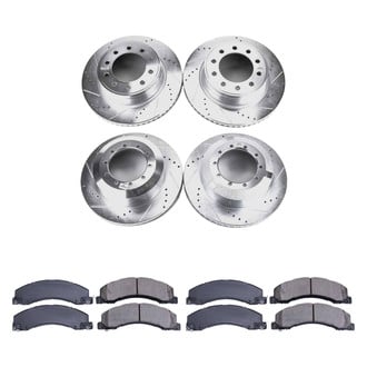 Callahan Brake Parts® - Drilled and Slotted Front and Rear Brake Kit