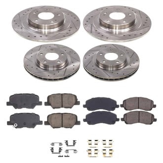 Callahan Brake Parts® - Drilled and Slotted Brake Kit