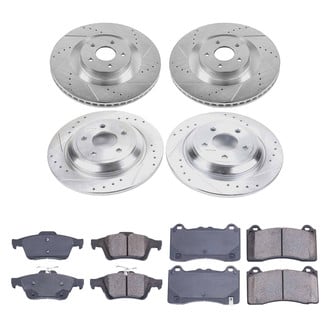 Callahan Brake Parts® - Drilled and Slotted Front and Rear Brake Kit