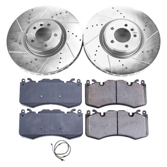 Callahan Brake Parts® - Drilled and Slotted Front Brake Kit
