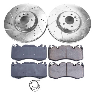 Callahan Brake Parts® - Drilled and Slotted Front Brake Kit