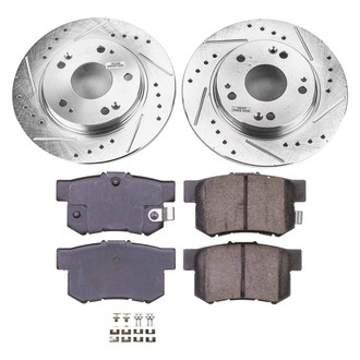 Callahan Brake Parts® - Drilled and Slotted Rear Brake Kit
