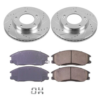 Callahan Brake Parts® - Drilled and Slotted Front Brake Kit