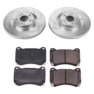 Callahan Brake Parts® - Drilled and Slotted Front Brake Kit