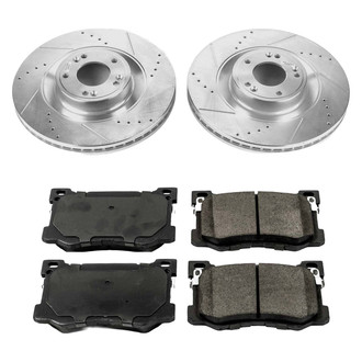 Callahan Brake Parts® - Drilled and Slotted Front Brake Kit