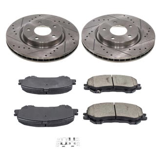 Callahan Brake Parts® - Drilled and Slotted Front Brake Kit