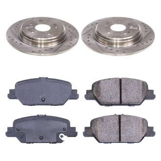 Callahan Brake Parts® - Drilled and Slotted Rear Brake Kit