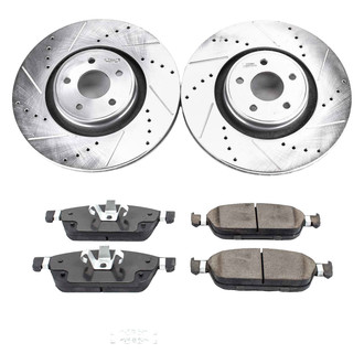 Callahan Brake Parts® - Drilled and Slotted Front Brake Kit