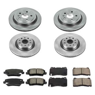 Callahan Brake Parts® - Plain Front and Rear Brake Kit