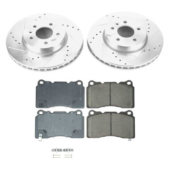Callahan Brake Parts® - Drilled and Slotted Front Brake Kit