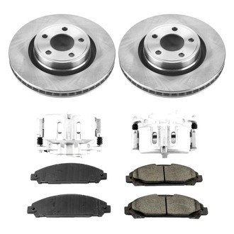 Callahan Brake Parts® - Plain Front Brake Kit with Calipers