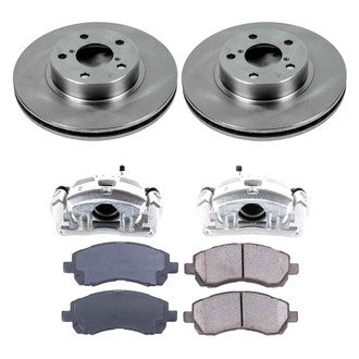 Callahan Brake Parts® - Plain Front Brake Kit with Calipers