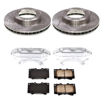 Callahan Brake Parts® - Drilled and Slotted Brake Kit with Calipers