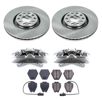Callahan Brake Parts® - Plain Front Brake Kit with Calipers